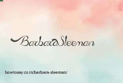 Barbara Sleeman