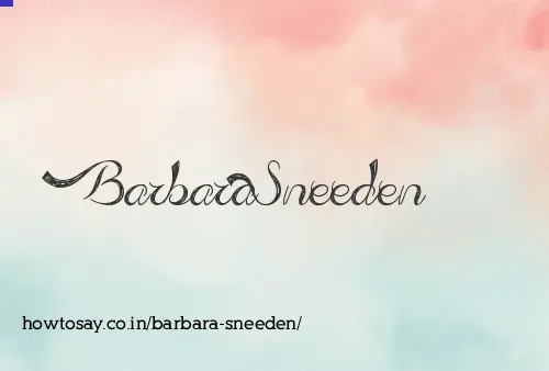 Barbara Sneeden