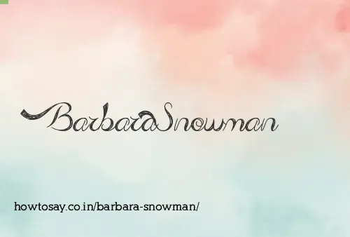 Barbara Snowman