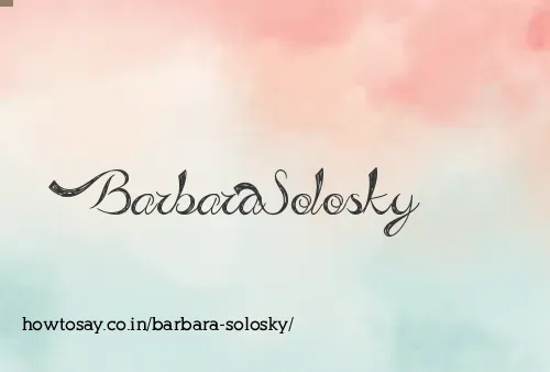 Barbara Solosky