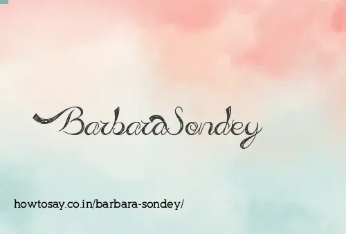 Barbara Sondey