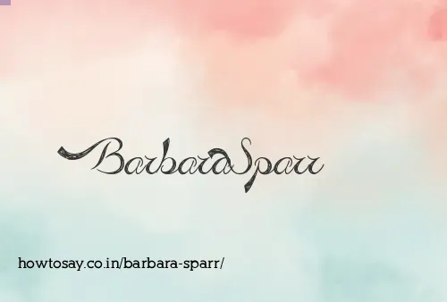 Barbara Sparr