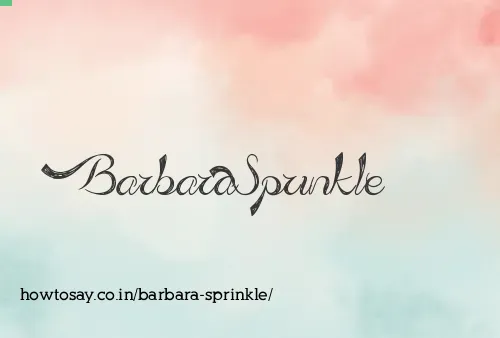 Barbara Sprinkle