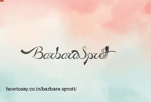Barbara Sprott