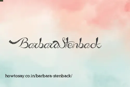 Barbara Stenback