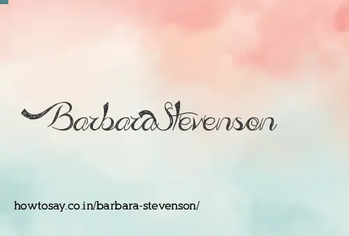 Barbara Stevenson
