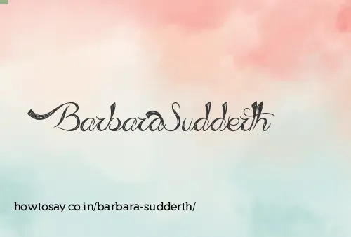 Barbara Sudderth