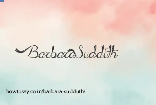 Barbara Sudduth