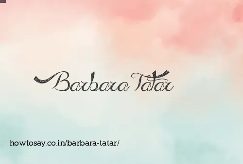 Barbara Tatar