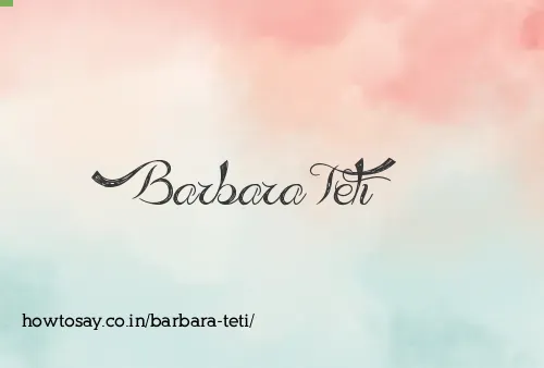 Barbara Teti