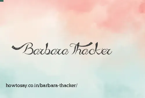 Barbara Thacker