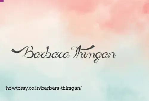 Barbara Thimgan