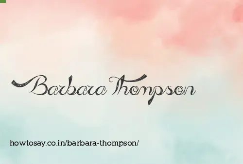 Barbara Thompson