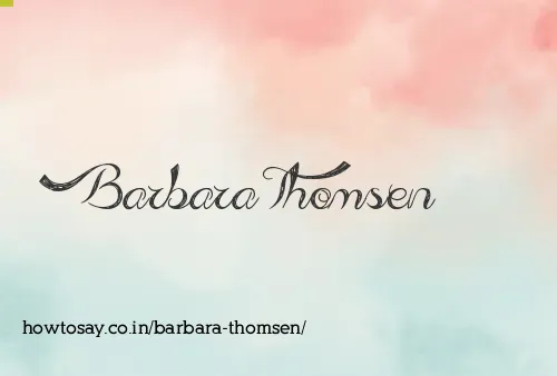 Barbara Thomsen