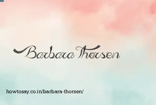 Barbara Thorsen