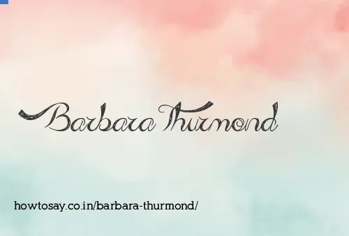 Barbara Thurmond