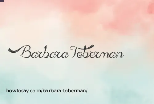 Barbara Toberman