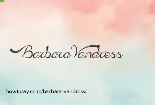 Barbara Vandress
