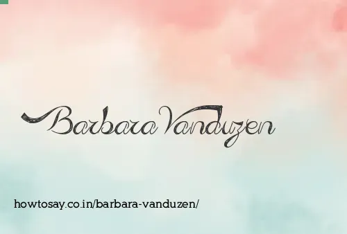 Barbara Vanduzen