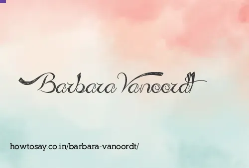 Barbara Vanoordt