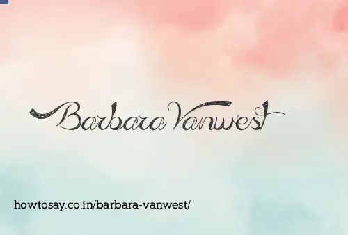 Barbara Vanwest
