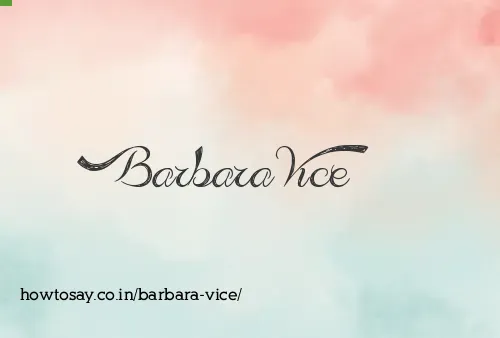 Barbara Vice