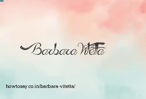 Barbara Vitetta