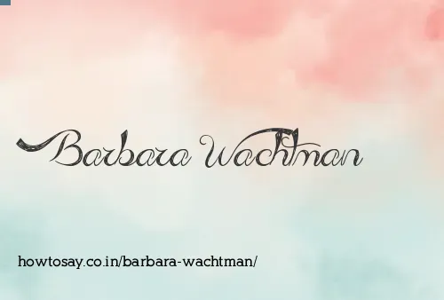 Barbara Wachtman