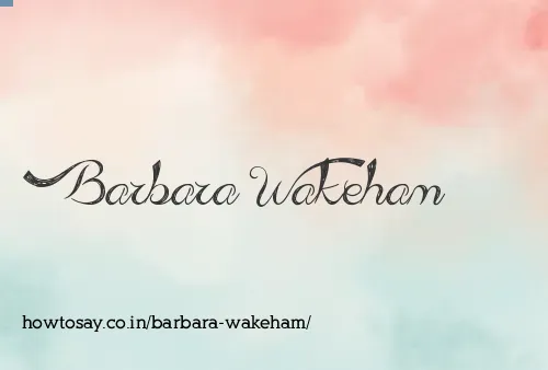 Barbara Wakeham