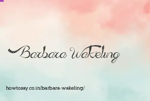 Barbara Wakeling