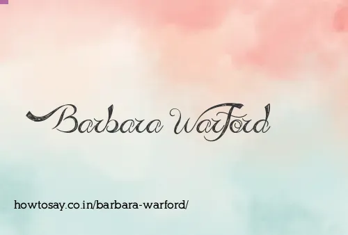 Barbara Warford