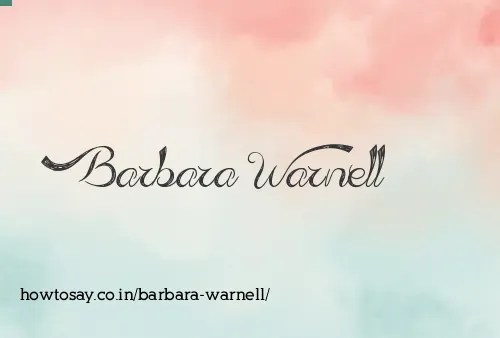 Barbara Warnell