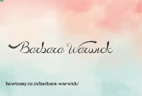 Barbara Warwick