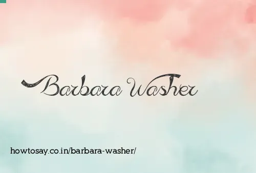 Barbara Washer