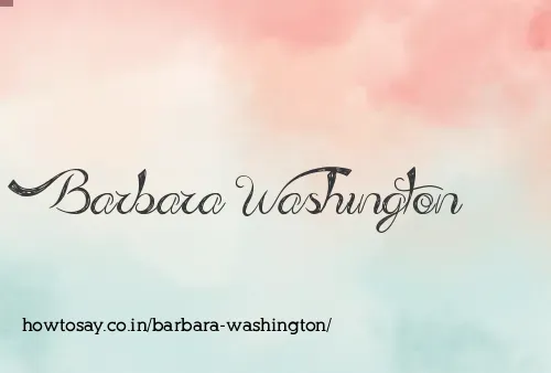 Barbara Washington
