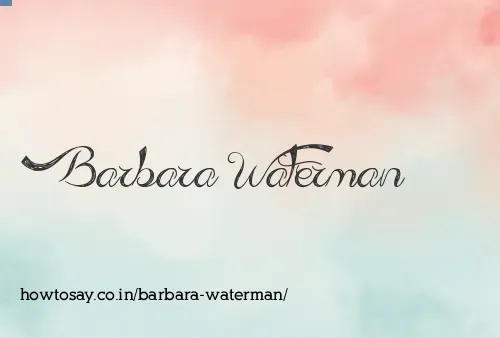 Barbara Waterman