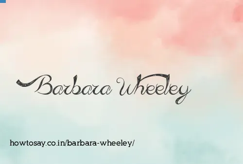 Barbara Wheeley