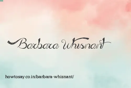 Barbara Whisnant
