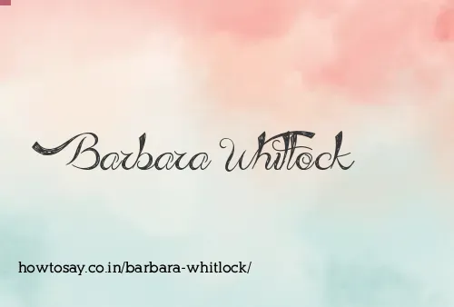 Barbara Whitlock