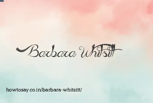 Barbara Whitsitt