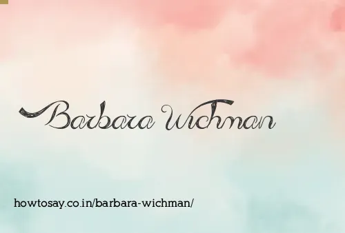 Barbara Wichman