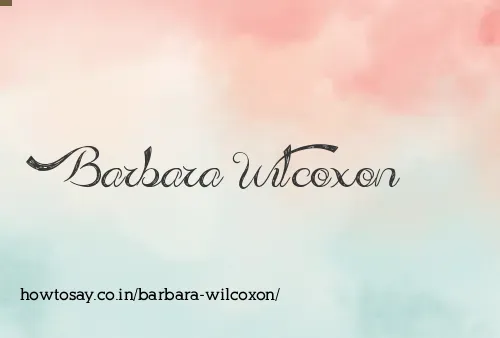 Barbara Wilcoxon