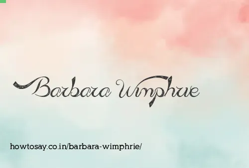 Barbara Wimphrie