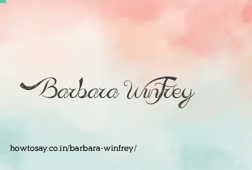 Barbara Winfrey