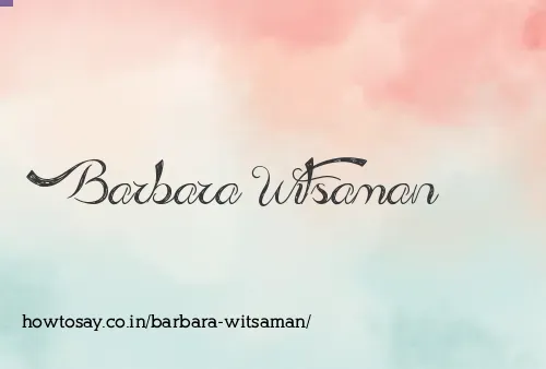 Barbara Witsaman