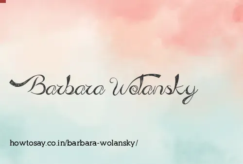 Barbara Wolansky
