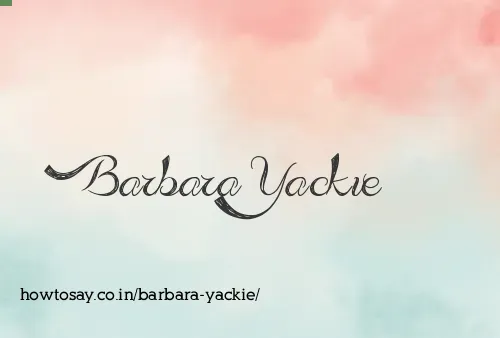 Barbara Yackie