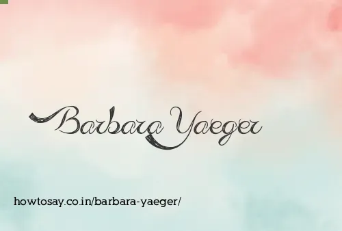 Barbara Yaeger