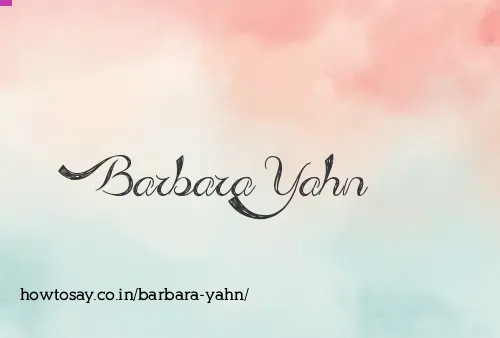 Barbara Yahn