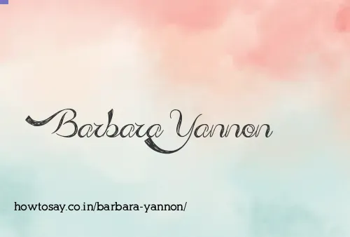 Barbara Yannon
